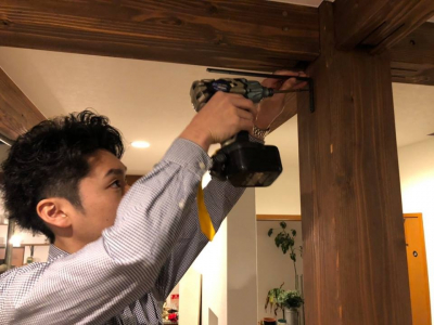 北飯岡モデルのリニューアルオープンに向けて、スタッフでできるDIYをしました！