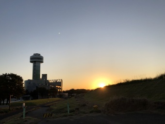 すいとぴあ江南　夕日　展望タワー