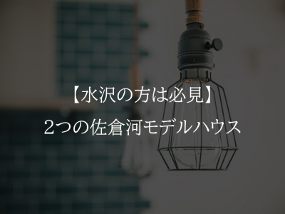 水沢佐倉河にある２つのナチュリエのモデルハウス