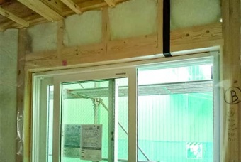 窓上部の下地のイメージ