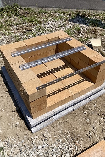 レンガの積み方のイメージ