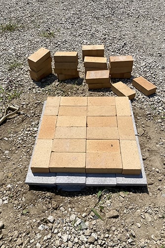 レンガの並べ方のイメージ