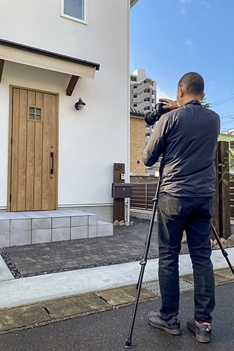 久保見モデルハウスの撮影のイメージ