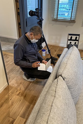 久保見モデルハウスの撮影のイメージ