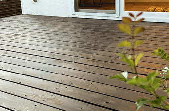 完成したウッドデッキのイメージ