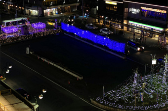 江南駅前のイルミネーションのイメージ
