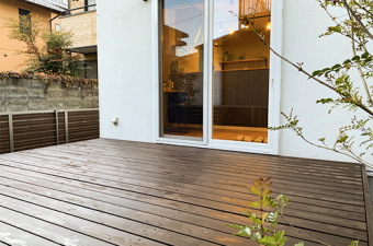 完成したウッドデッキのイメージ