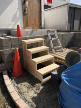 階段を設置したイメージ