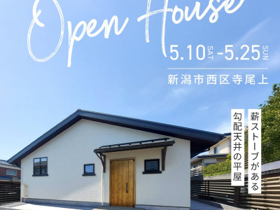 薪ストーブと勾配天井のある平屋