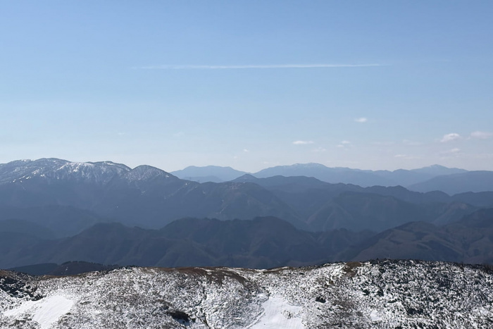 鈴鹿方面の山々