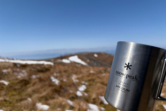 山の上でコーヒータイム