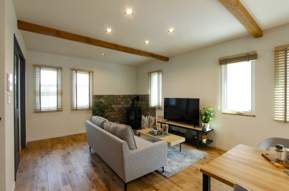 ペレットストーブのあるLDKのイメージ