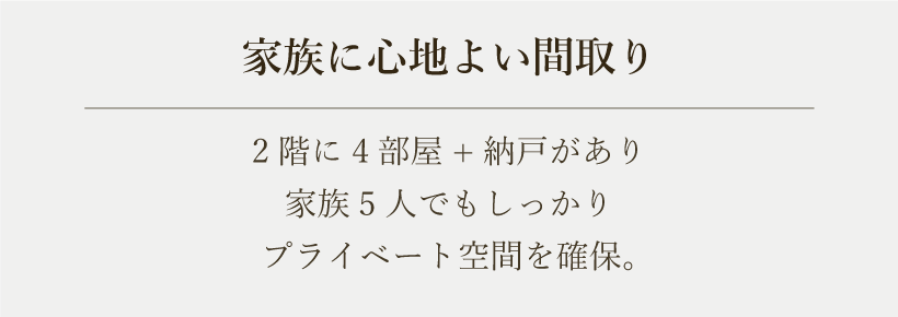 家族に心地よい間取り