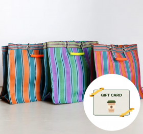 【予約特典】RECYCLED PLASTIC STRIPE BAG &コーヒーショップギフト券5,000円分プレゼント!